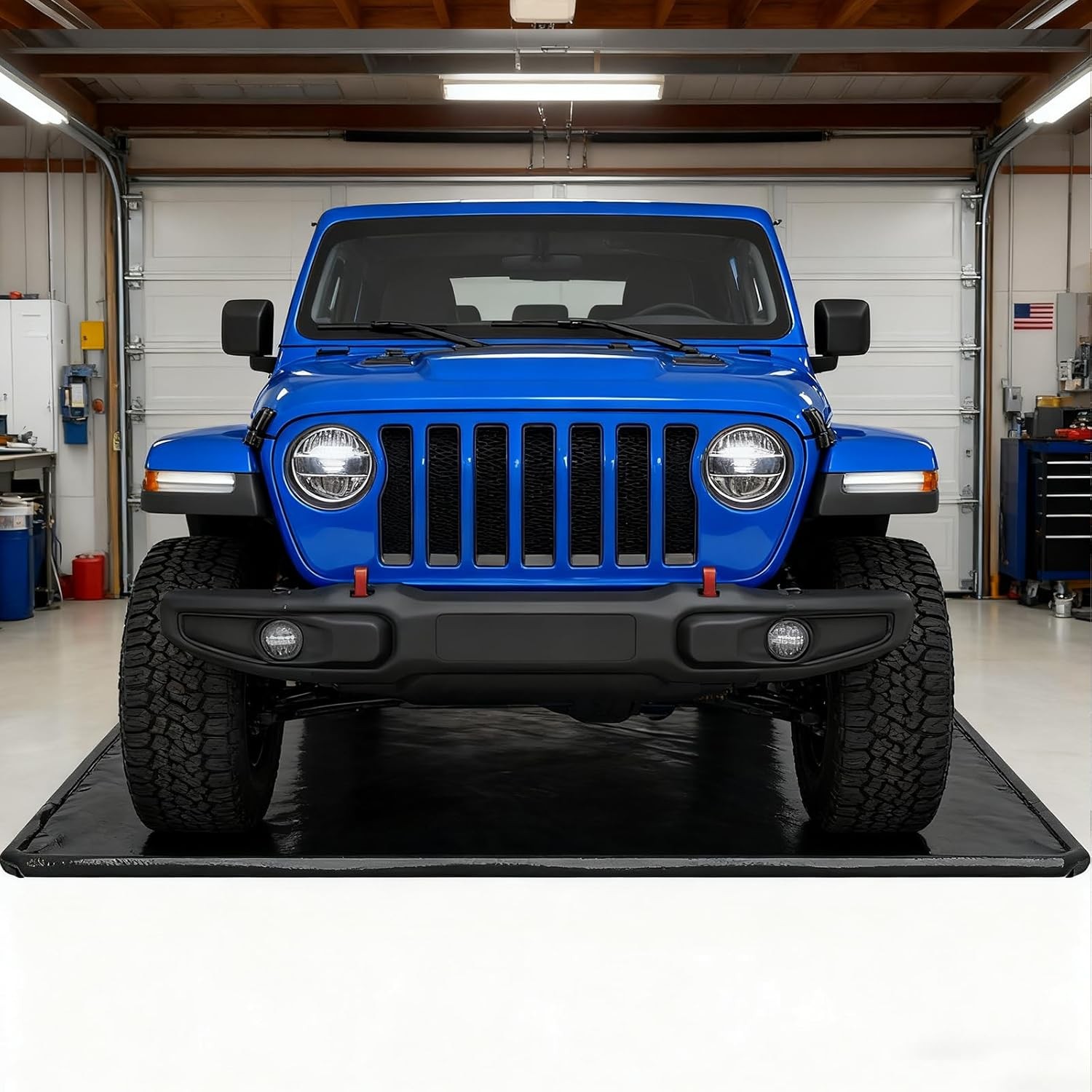 NAIZEA Garage Containment Mat Non-Slip PVC Waterproof Garage Floor Mat For Car