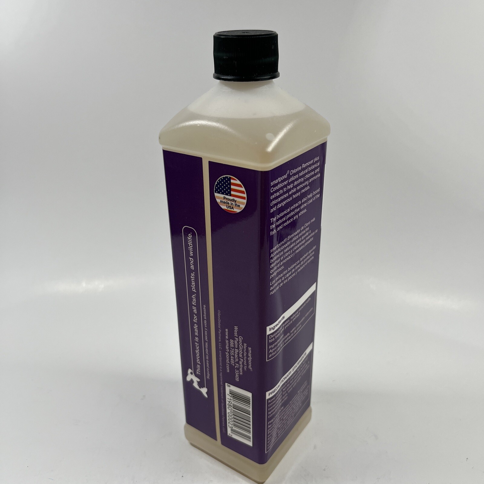 Smartpond Chlorine Remover Pond Cleaner 18 oz. New Sealed Bottle