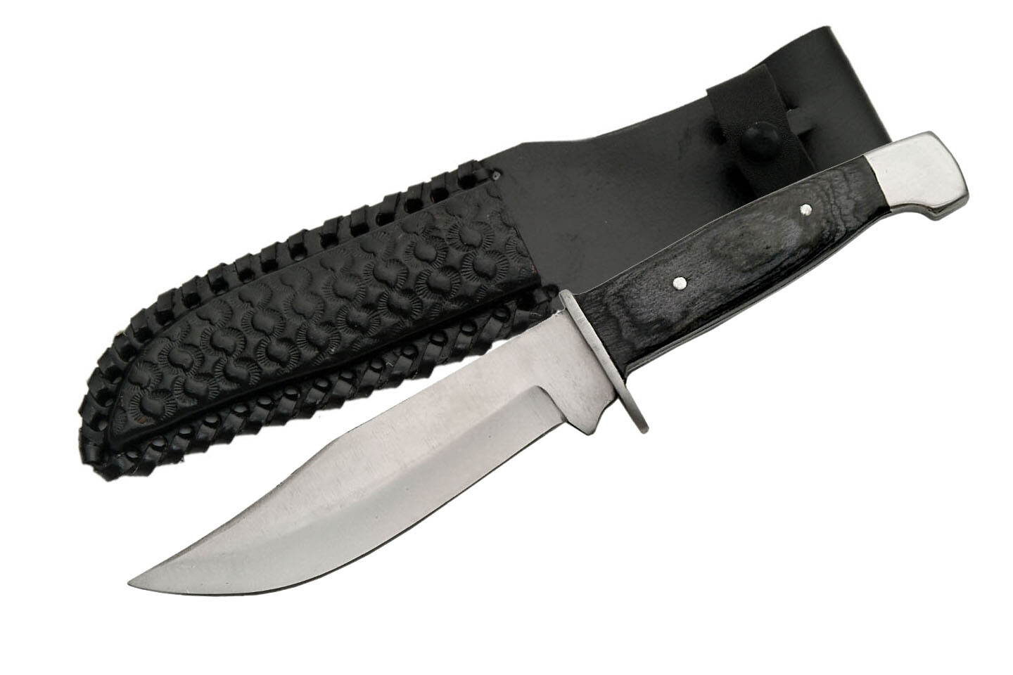 FIXED-BLADE HUNTING KNIFE | Rite Edge Mini Bowie Skinning Blade Black Wood