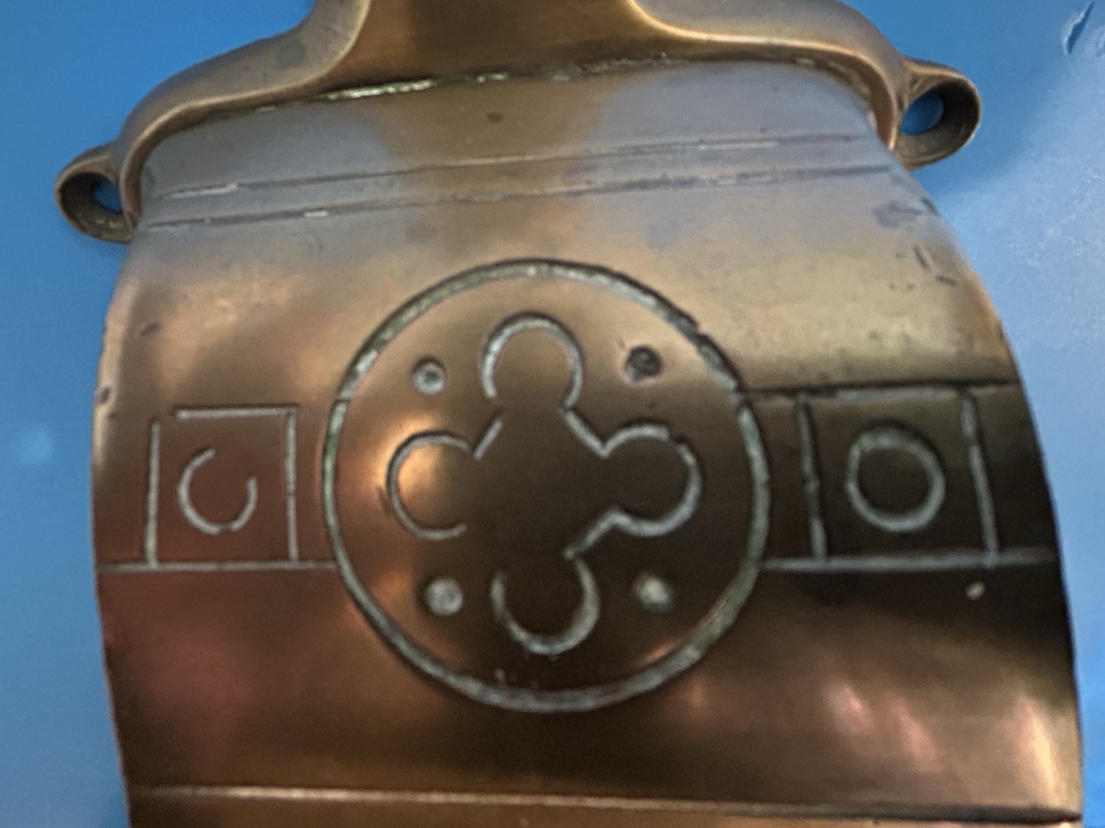 Antique Dayton Manufacturing Chesapeake Ohio Railroad Wall Mount 16” Oil Lamp