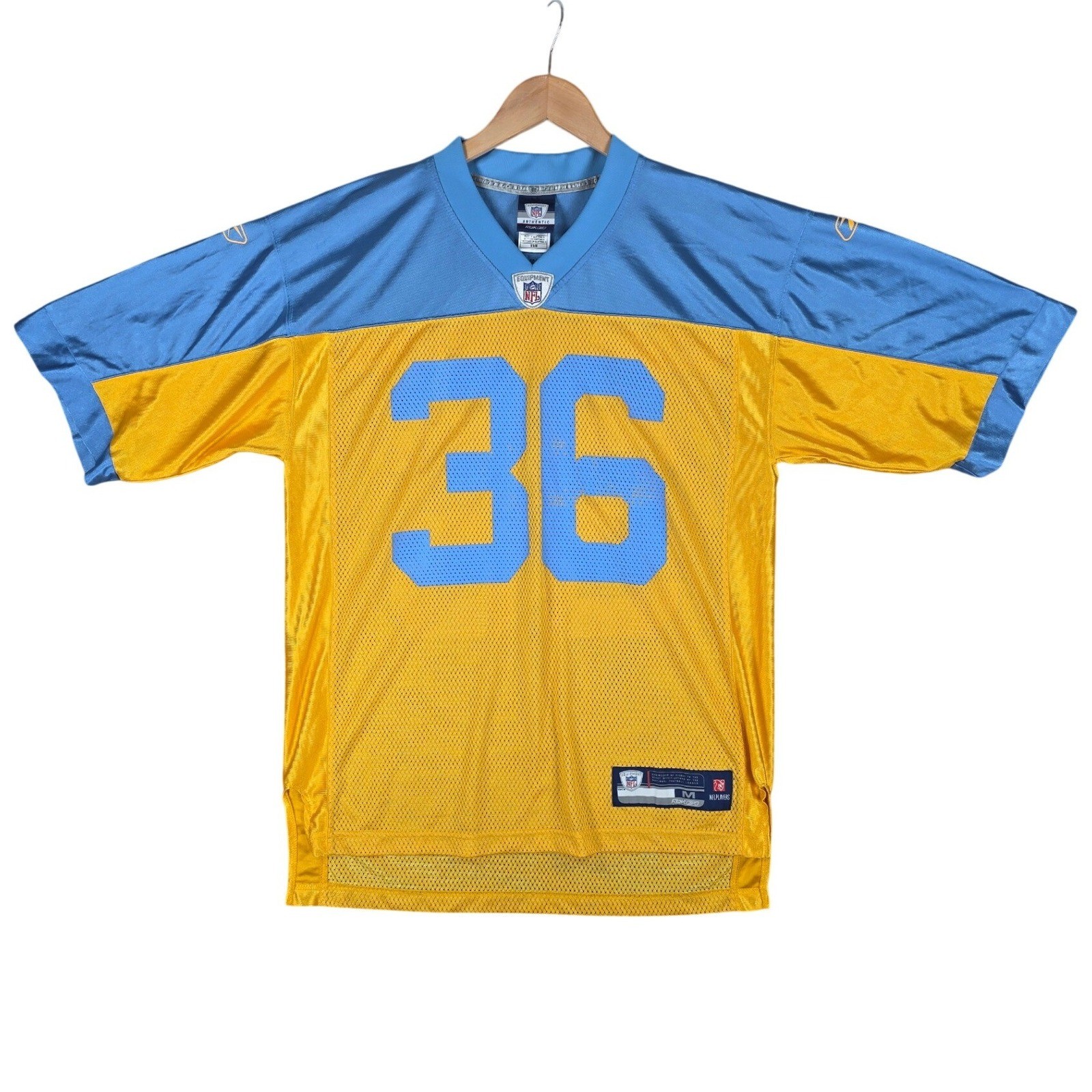 Reebok Brian Westbrook Philadelphia Eagles Jersey Mens Medium Yellow Throwback