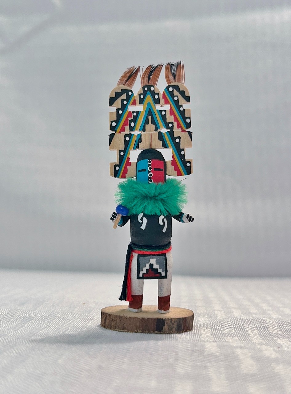 Vintage 4” Kachina Doll | Hopi Hemis | Handcrafted & Signed | Native American