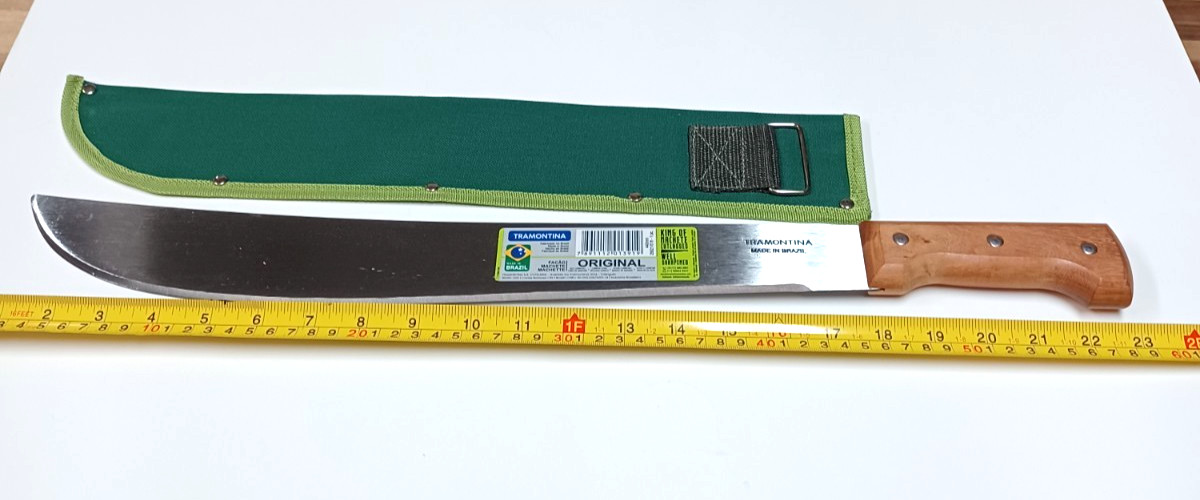 18" MACHETE PRO TRAMONTINA BRAZIL MACHETE 18" WITH FREE SHEATH COVER