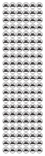 D7189 3/8" Round Vinyl Inventory Label Dot Stickers New