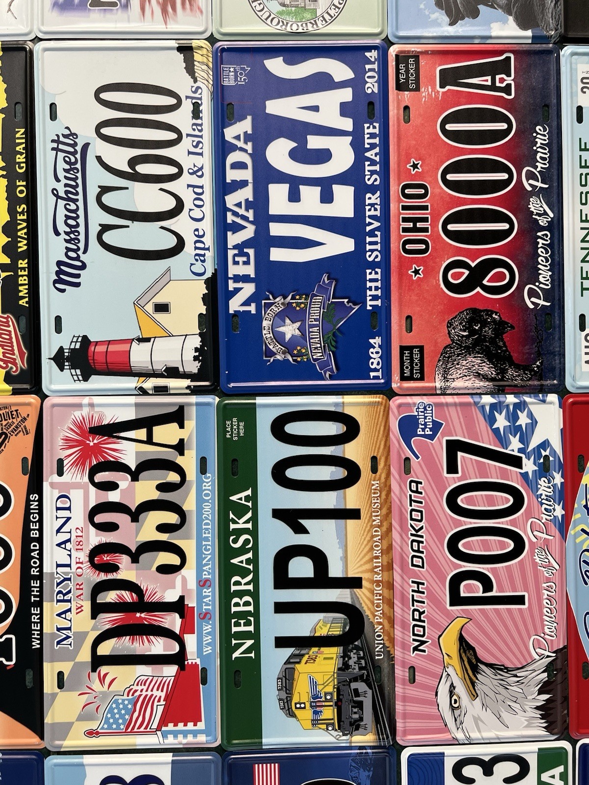 COMPLETE SET - ALL 50 STATES USA LICENSE PLATES LOT REPLICA FOR DECORATION ONLY!