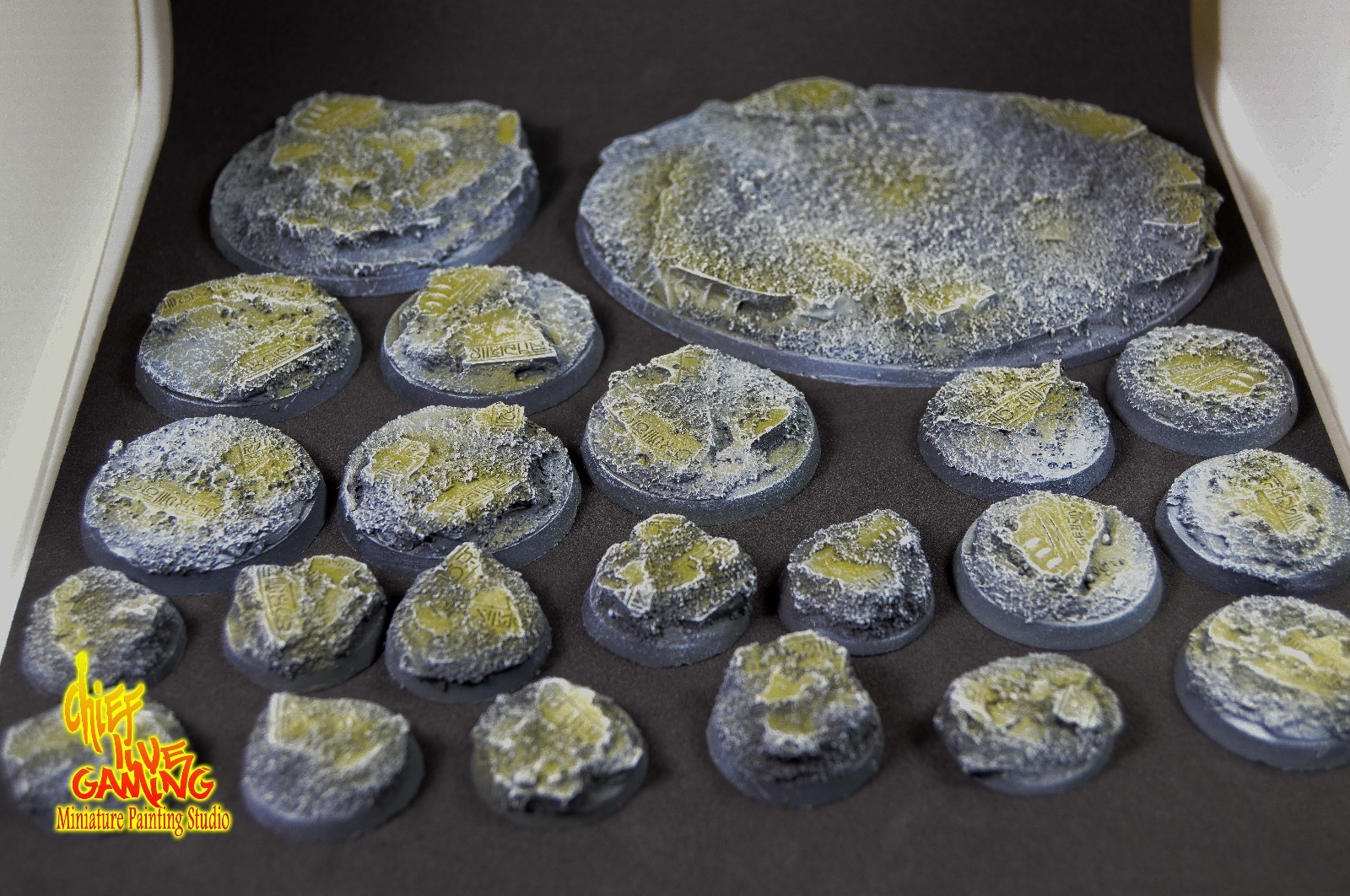 25mm (10) Eldar Egyptian Rune Glyph Ruins Thousand Sons Resin Base Warhammer 40k