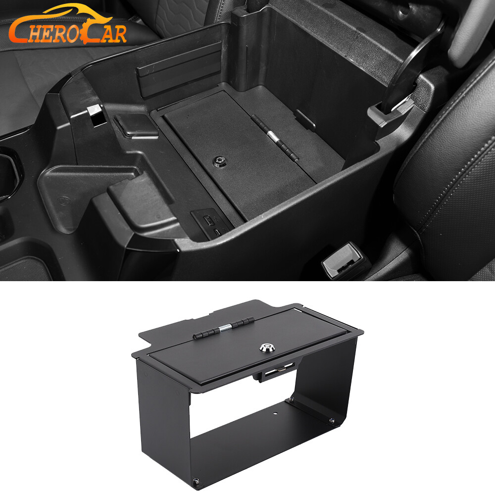 Center Console Vault Safe Box Key Lock Fit For Chevy Silverado GMC Sierra 2022+
