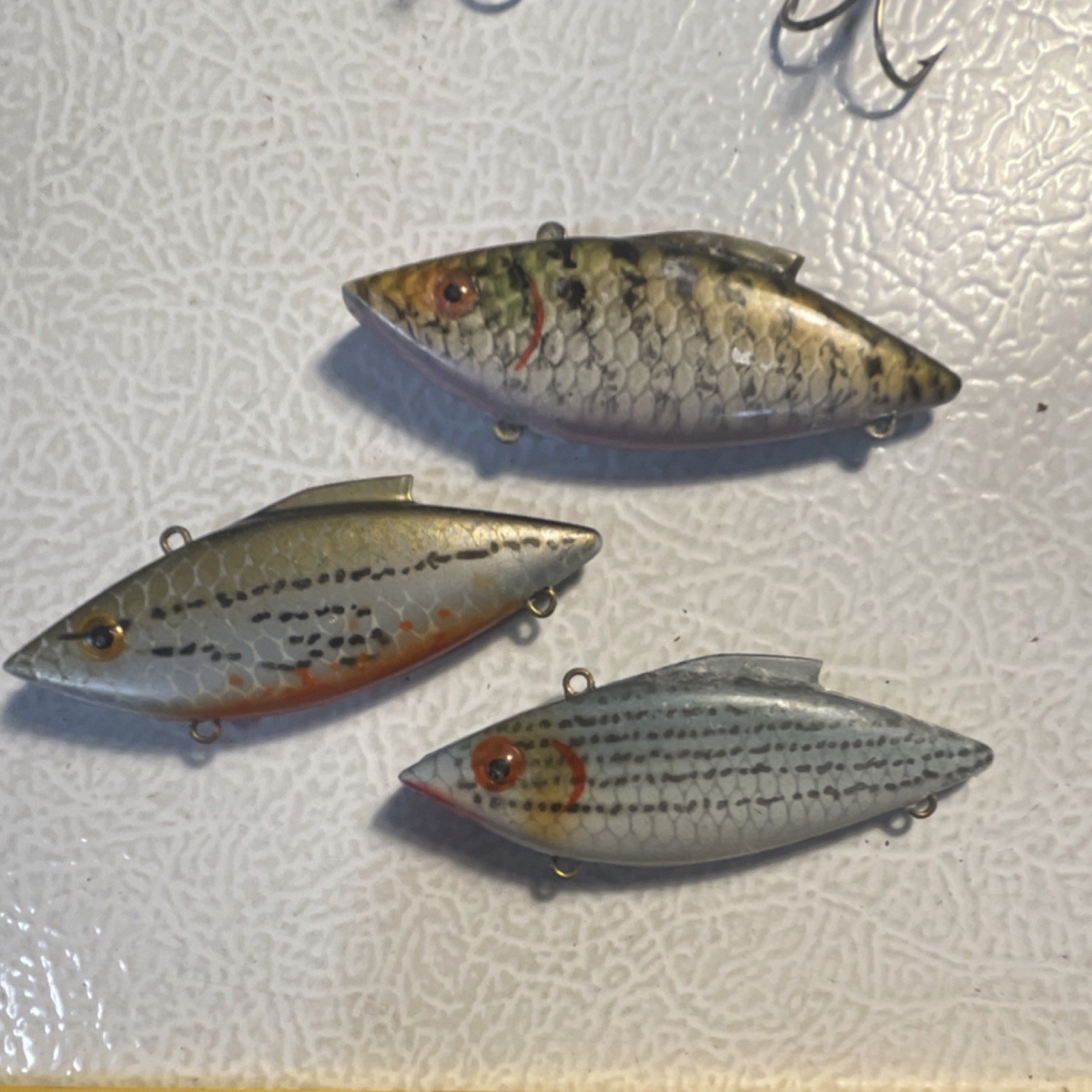 7 Hard Plastic Rattle Trap style Fishing Lures