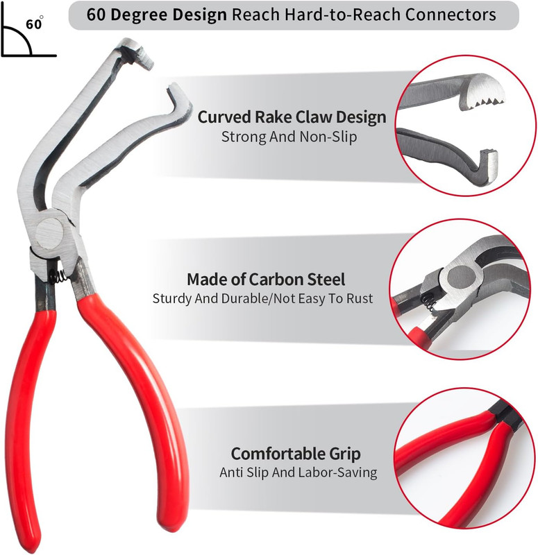 4 Pcs Repair Tool Auto Electrical Disconnect Pliers Connector Separator Wiring