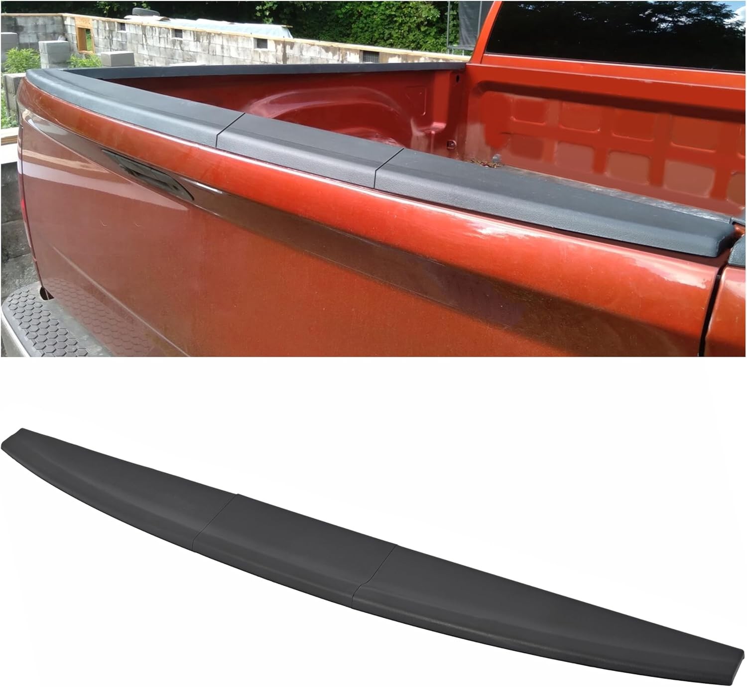 Tailgate Cover Molding Top Cap Protector Spoiler for 2009-2018 Dodge Ram Pickup