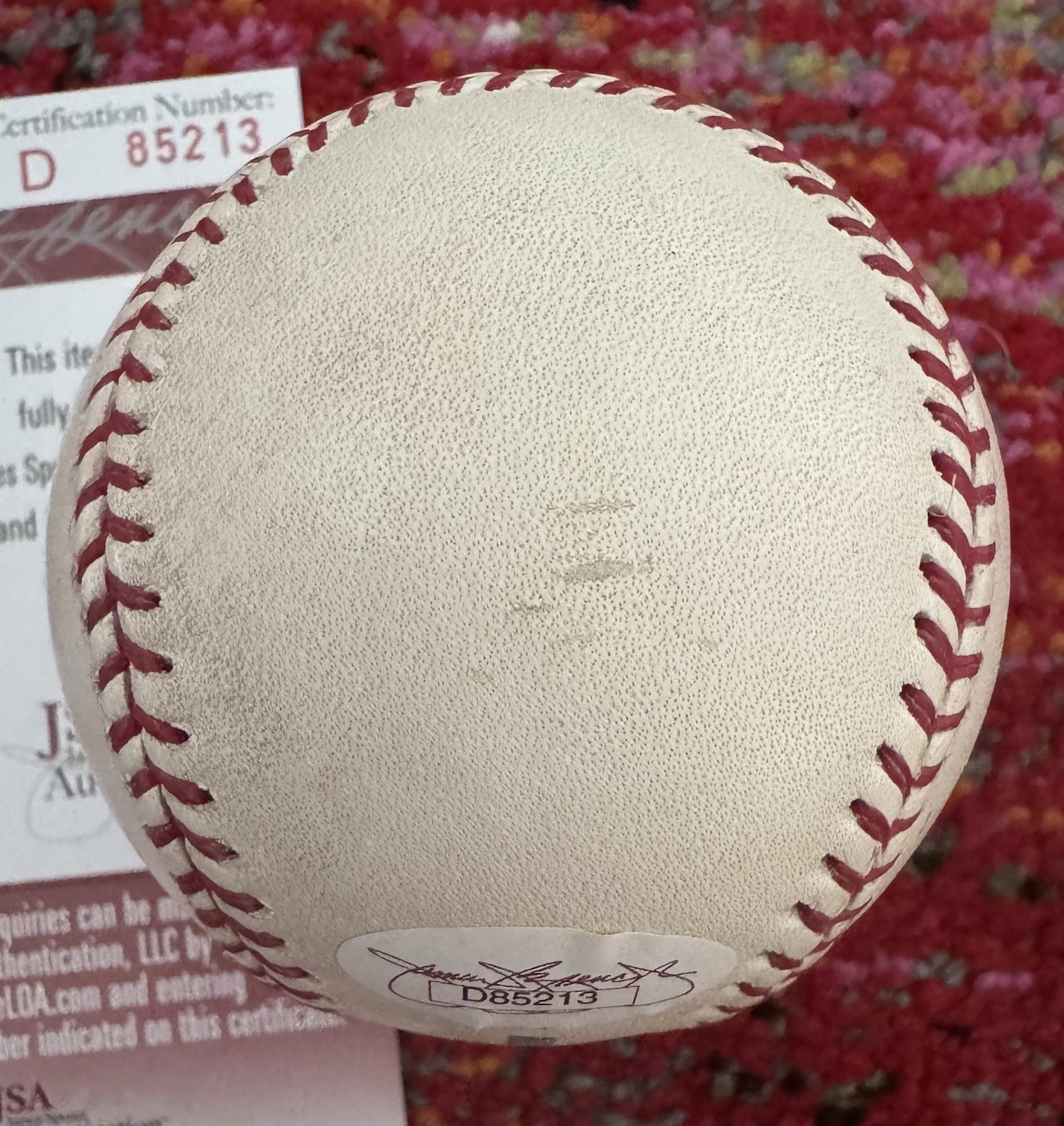 Jose Reyes Autographed OMLB Selig JSA Authentication