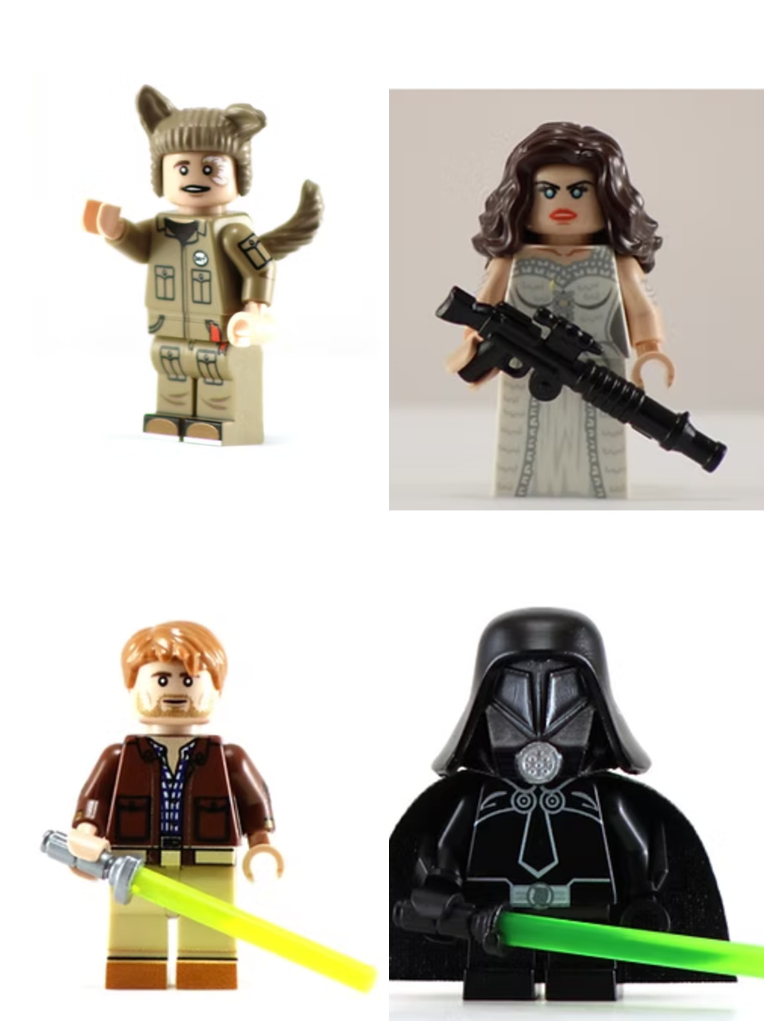 Genuine LEGO minifigures, CUSTOM PRINTED -Choose Model!-  BKB "Spacenuts"