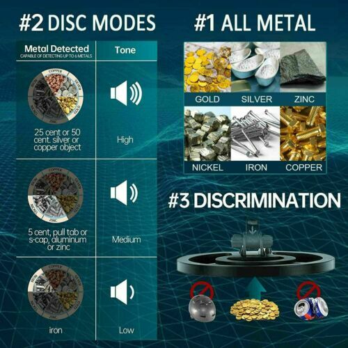 Metal Detector Deep Sensitive Search Tester Gold Digger Hunter GTX5030 Waterproo