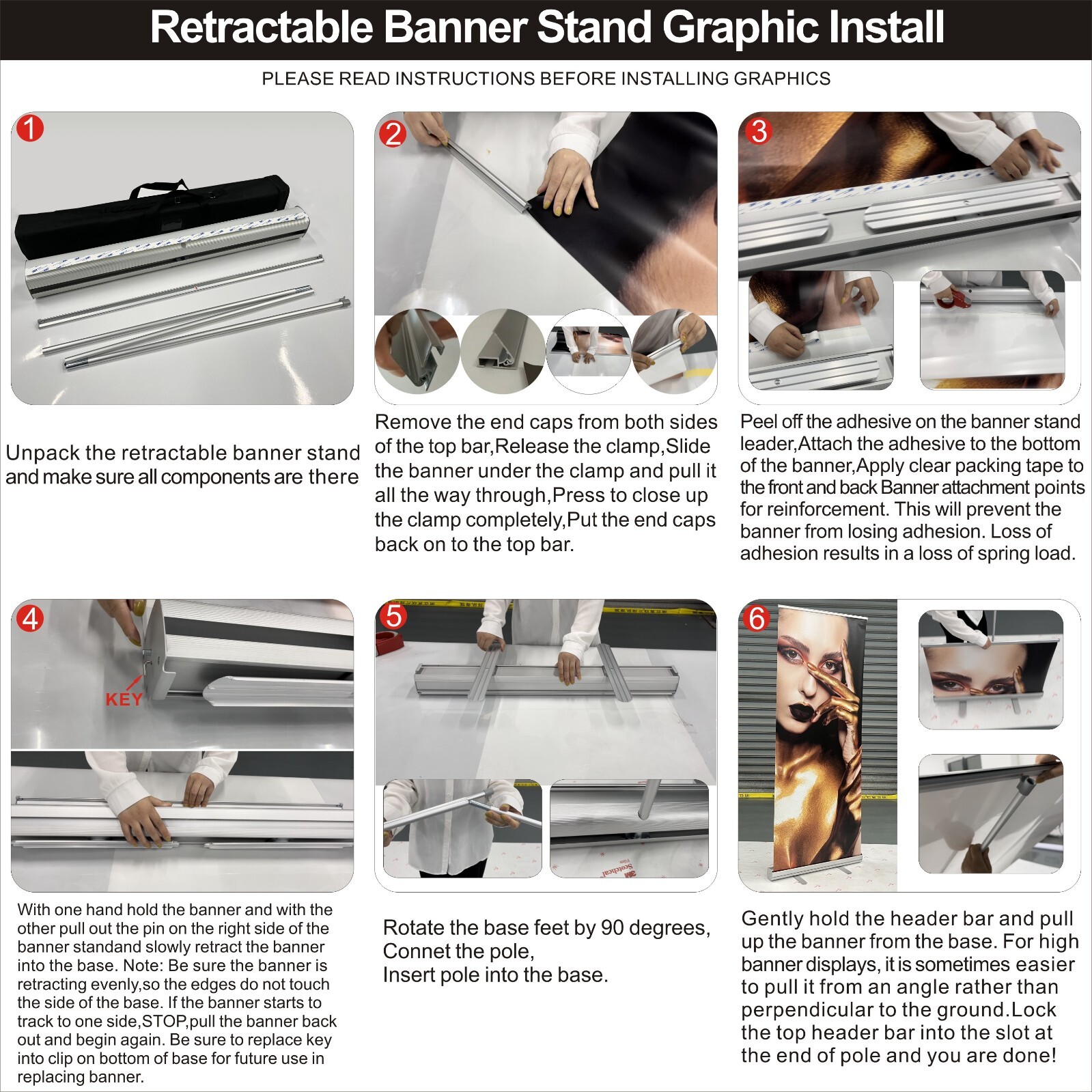33" x 81" Premium Retractable Roll Up Banner Stand Only!!! + Pop up,Trade Show