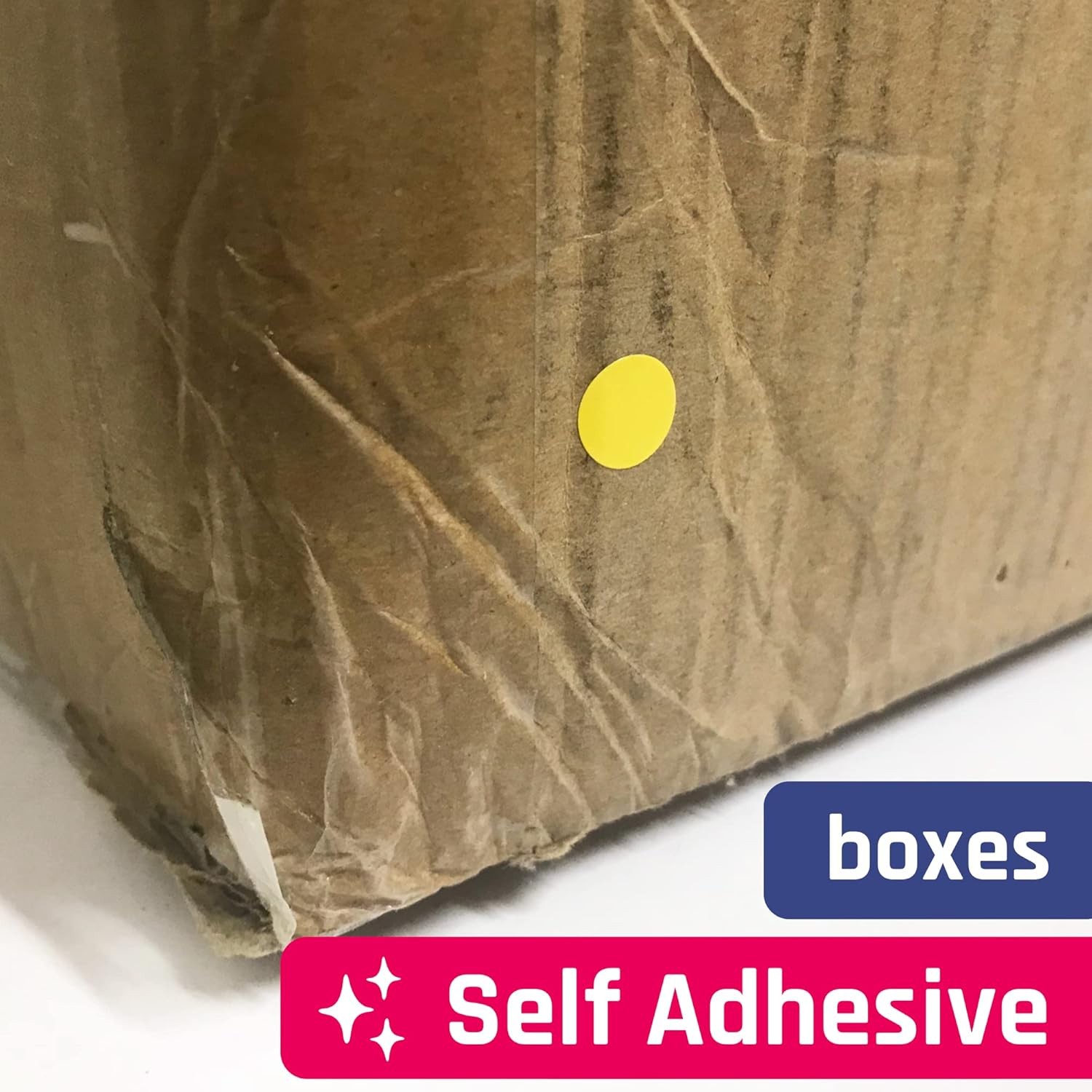 1000 Pack, 1 inch - Colored Round Circle Dot Stickers, 1000 Pieces, 8 Colors