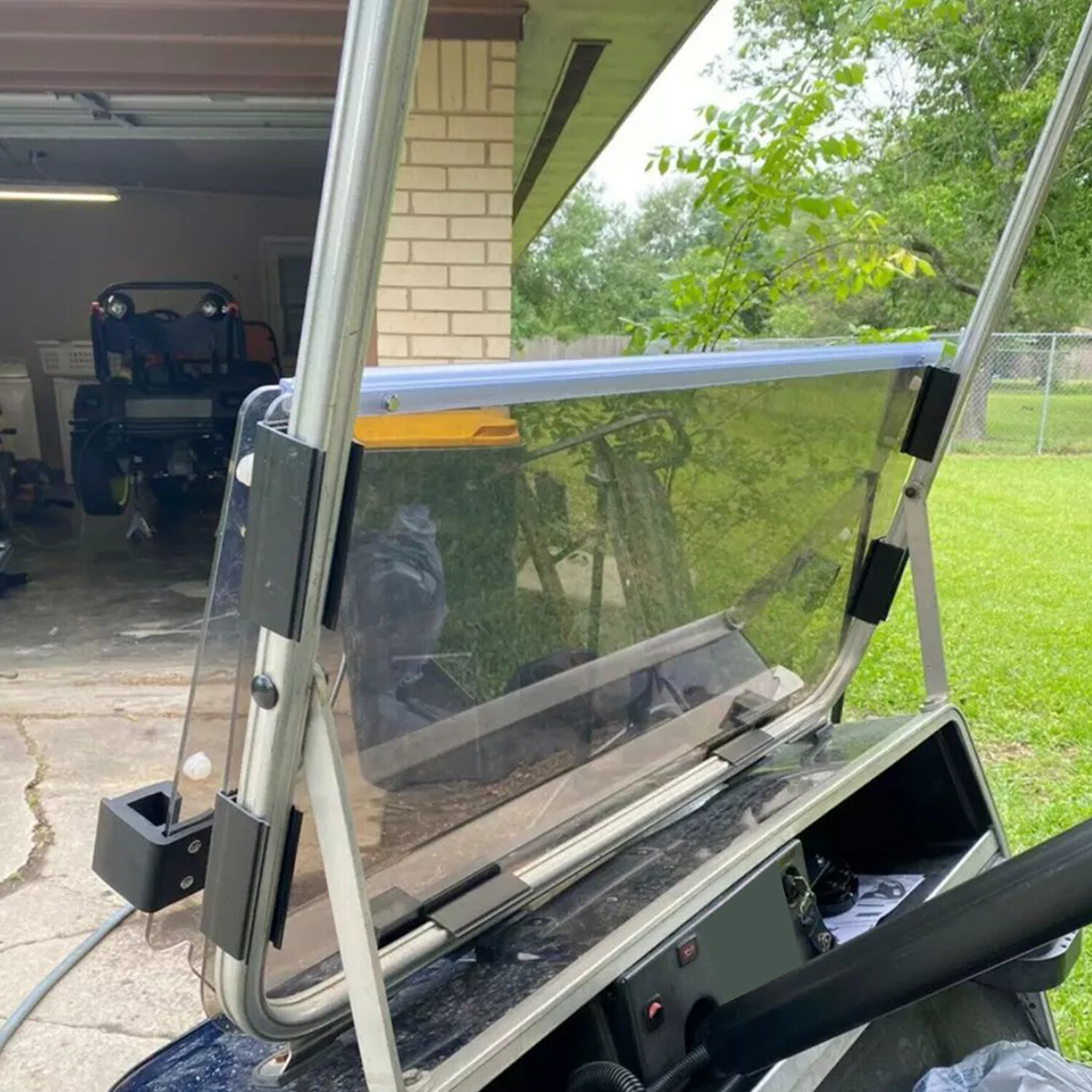 Folding Golf Cart PC Tinted Windshield windscreen For Club Car DS 1982-2000.5