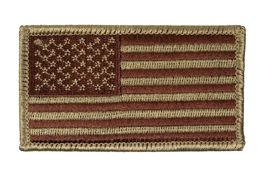 US Spice Brown Air Force Flag Forward Facing OCP Patch with Hook Fastener