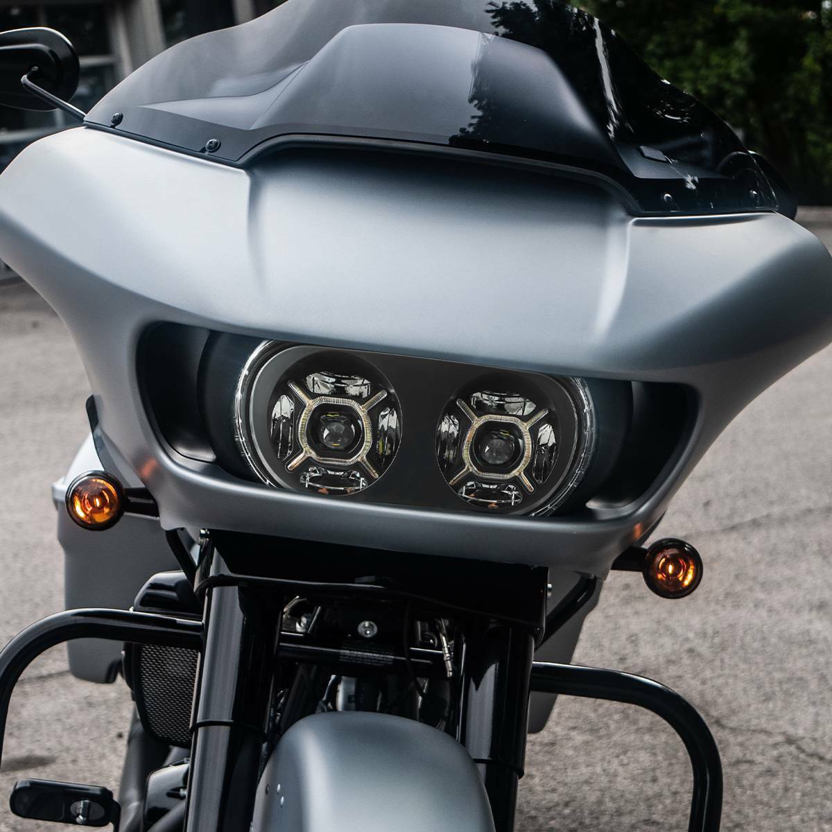 LED Headlight W/ DRL Headlamp Projector Hi/Lo Beam for Road Glide 2015-2023