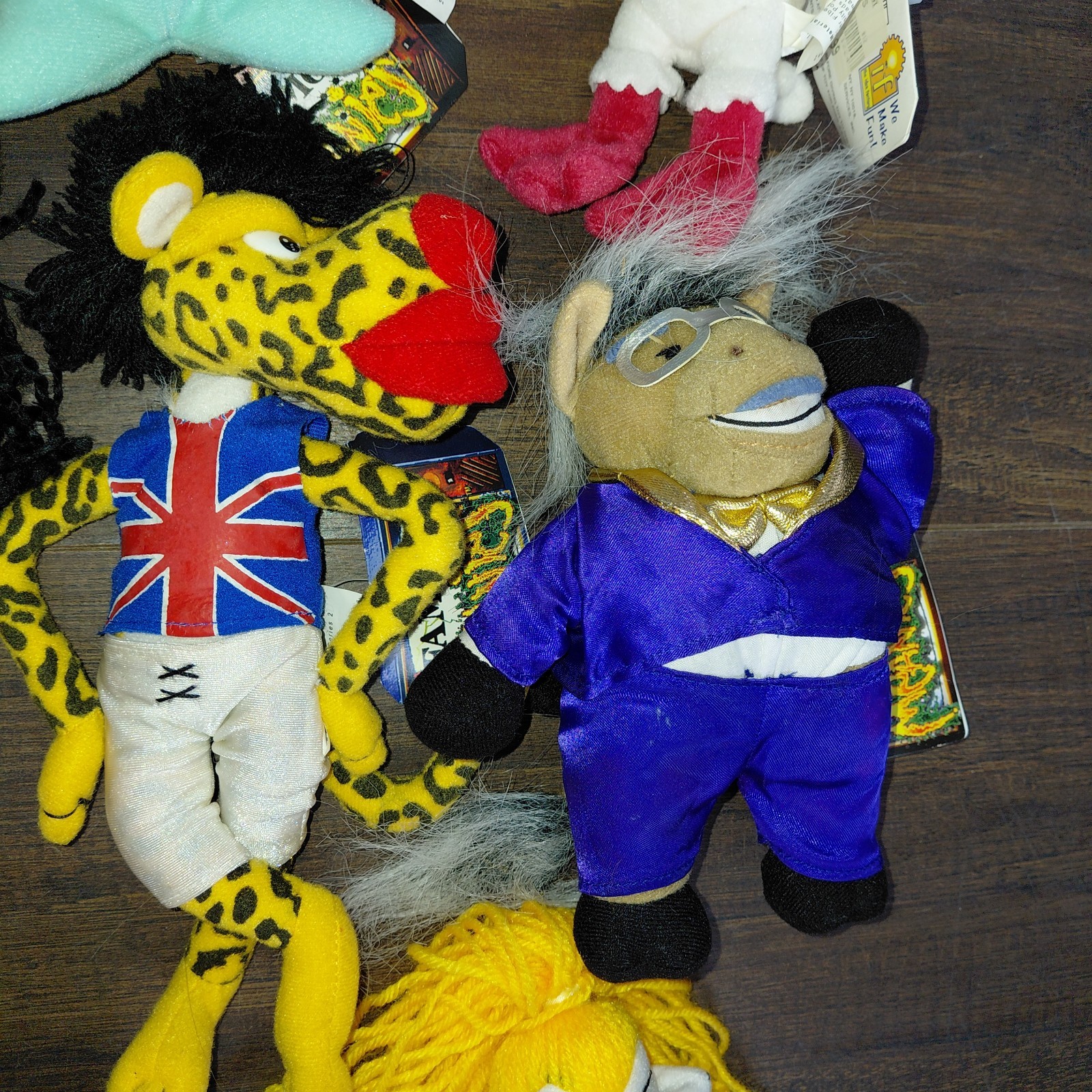 INfamous Meanies Plush Lot of 10 - Moodonna Dennis Rodmantis Stern Tyson King