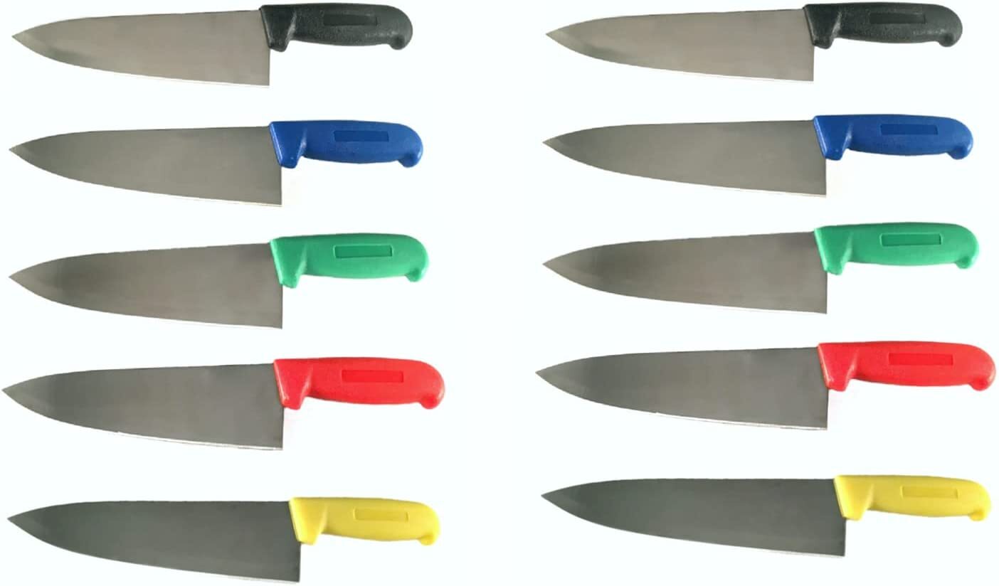 8" Chef Knife Cozzini Cutlery Imports - Choose Your Color - Commercial Cutlery
