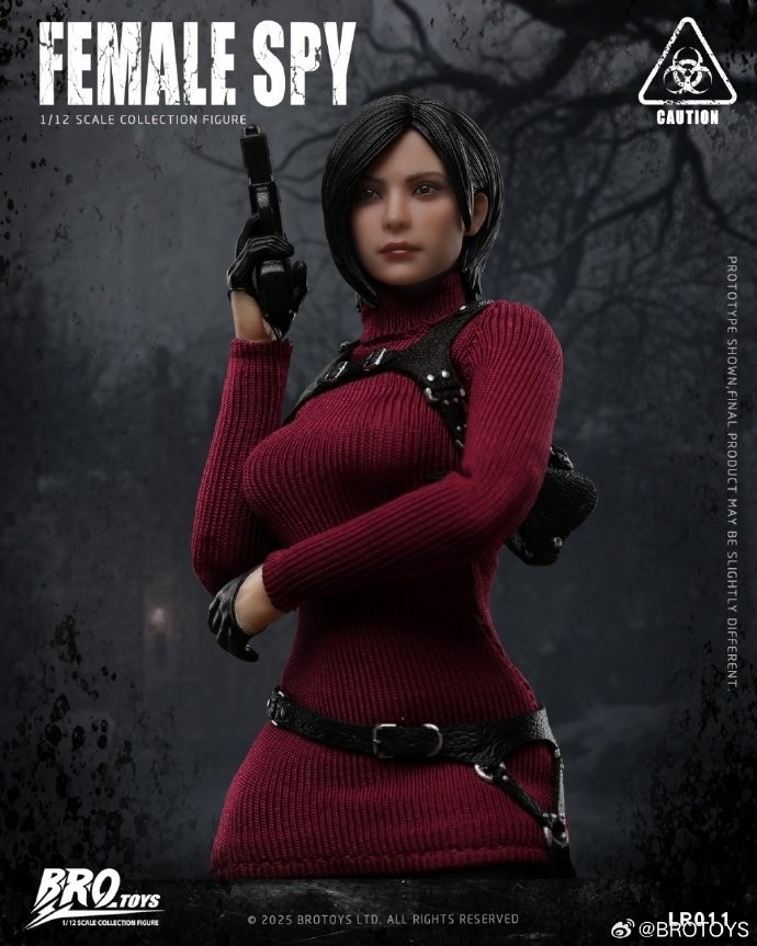 In stock BROTOYS 1/12 LR011 Miss Wong Spy ADA Female Action Figure Movable Eyes