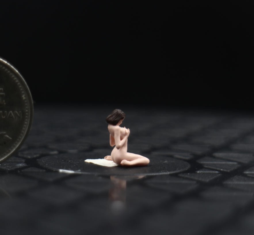 #D Painted 1/64 Miniature Figure Diorama For Sand Scene Prop Decor Car Model Toy