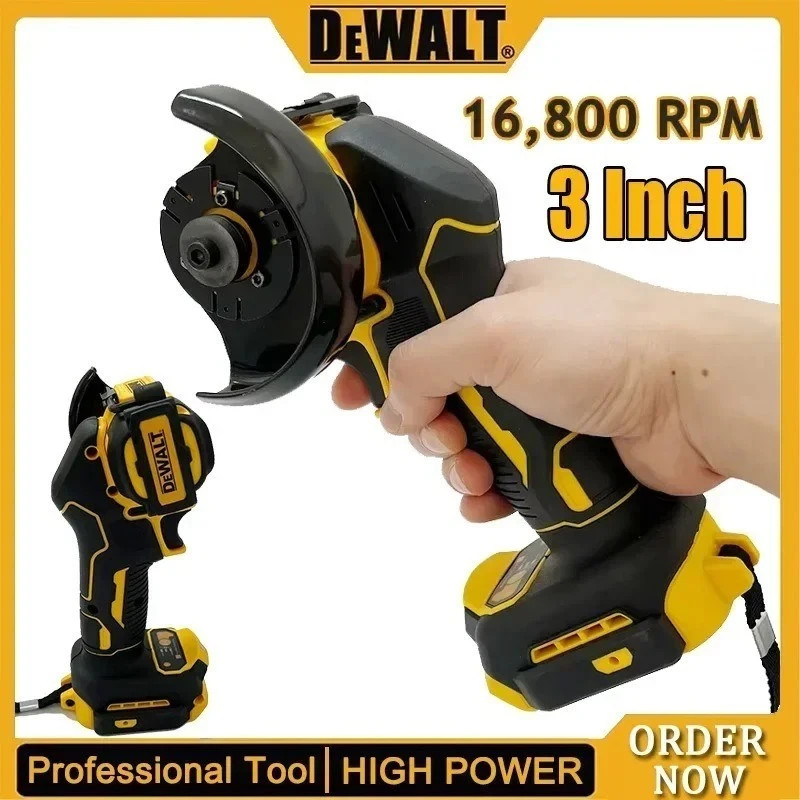 DEWALT 20V/18V Cordless Mini Angle Grinder – Compact Brushless Electric Grinding