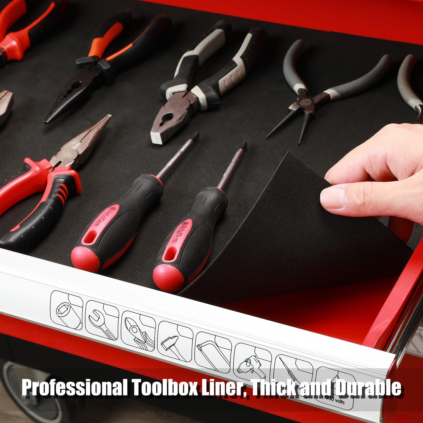 Professional Tool Box Liner and Drawer Liner 24 inch x24 feet Non-Slip,Easy Cut