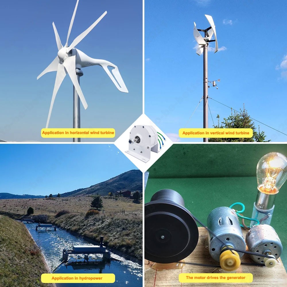 8000W DC 48V Gearless Permanent Magnet Generator forWindmills Turbine Home Use