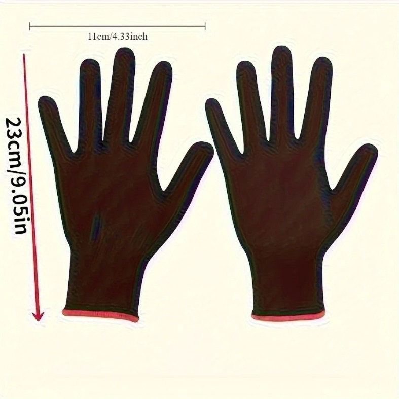 12 Pairs Breathable Nylon Garden Gloves Lightweight Planting Work Gloves - NEW