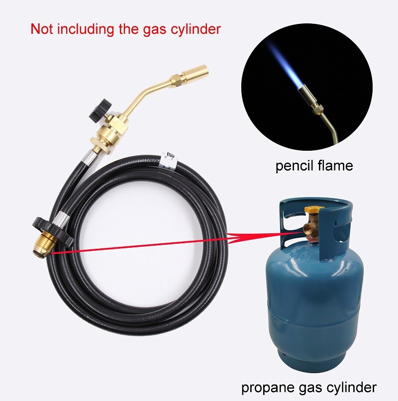 Mapp Propane Gas Tank Turbo Torch Hose Adapter Kit Brazing Soldering Welding New