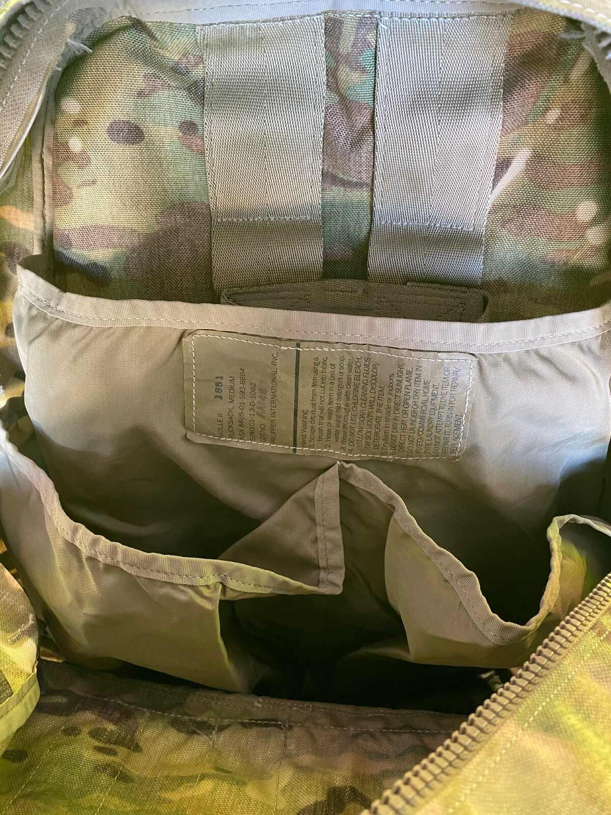 USGI MOLLE II Medium Rucksack Complete Assembly OCP