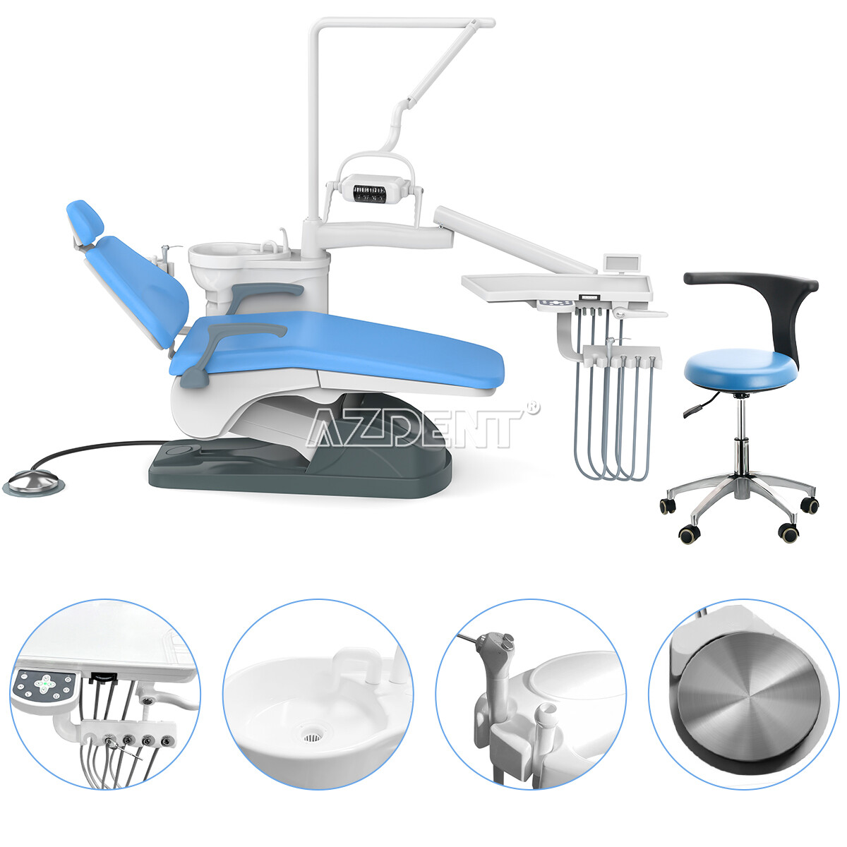 Silla de unidad dental control informático/unidad de entrega móvil portátil USA