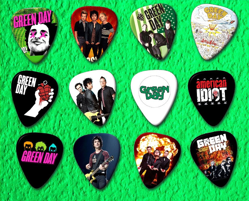 GREEN DAY - Guitar Picks - Set of 12