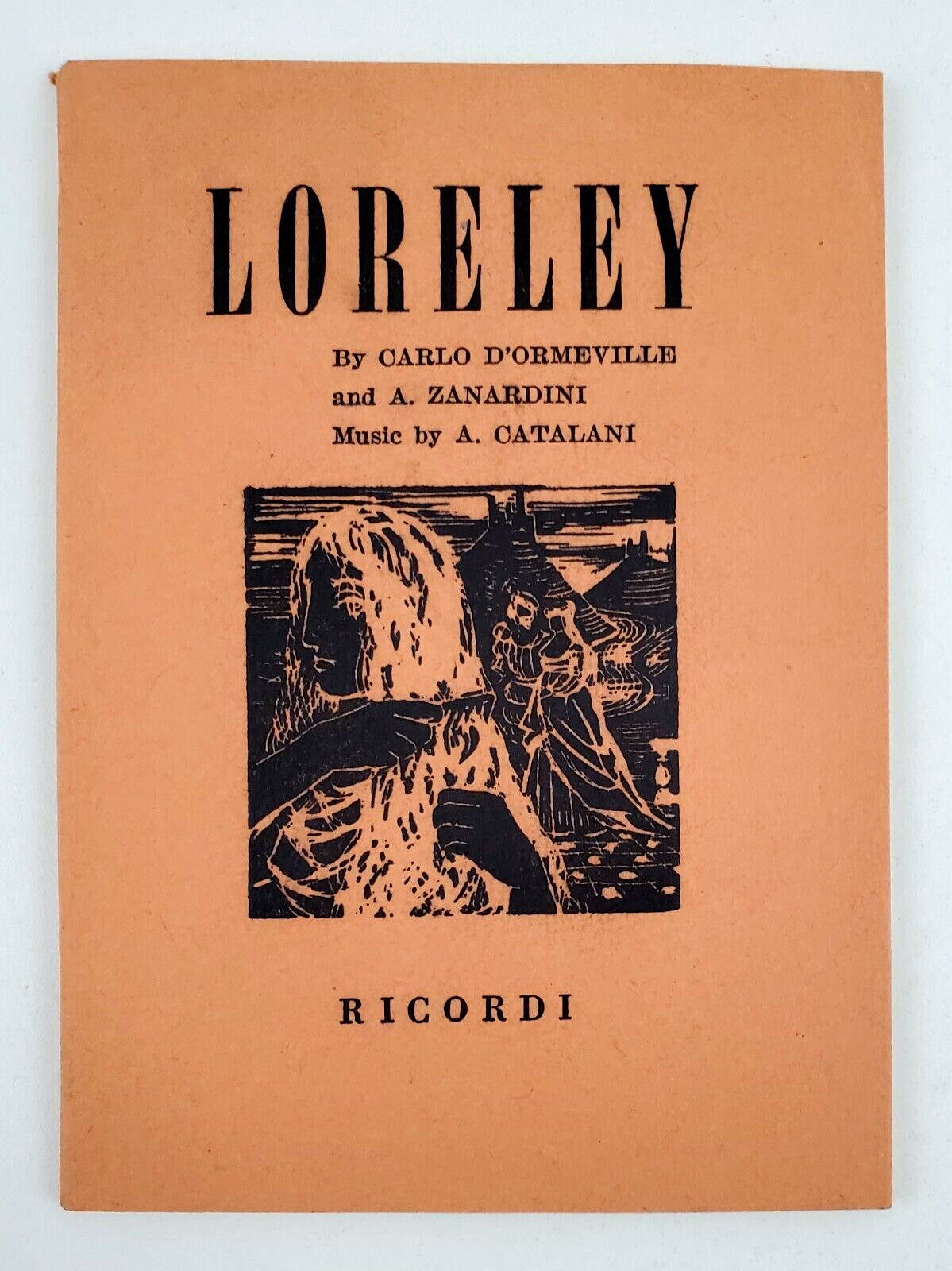 1955 Loreley Romantic Opera Carlo D'Ormeville Vintage Booklet Script English