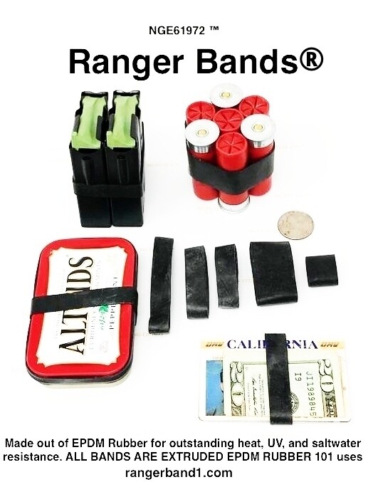 Ranger Bands® 35 Mixed Bands EPDM Heavy Duty Rubber Ranger Survival Gear