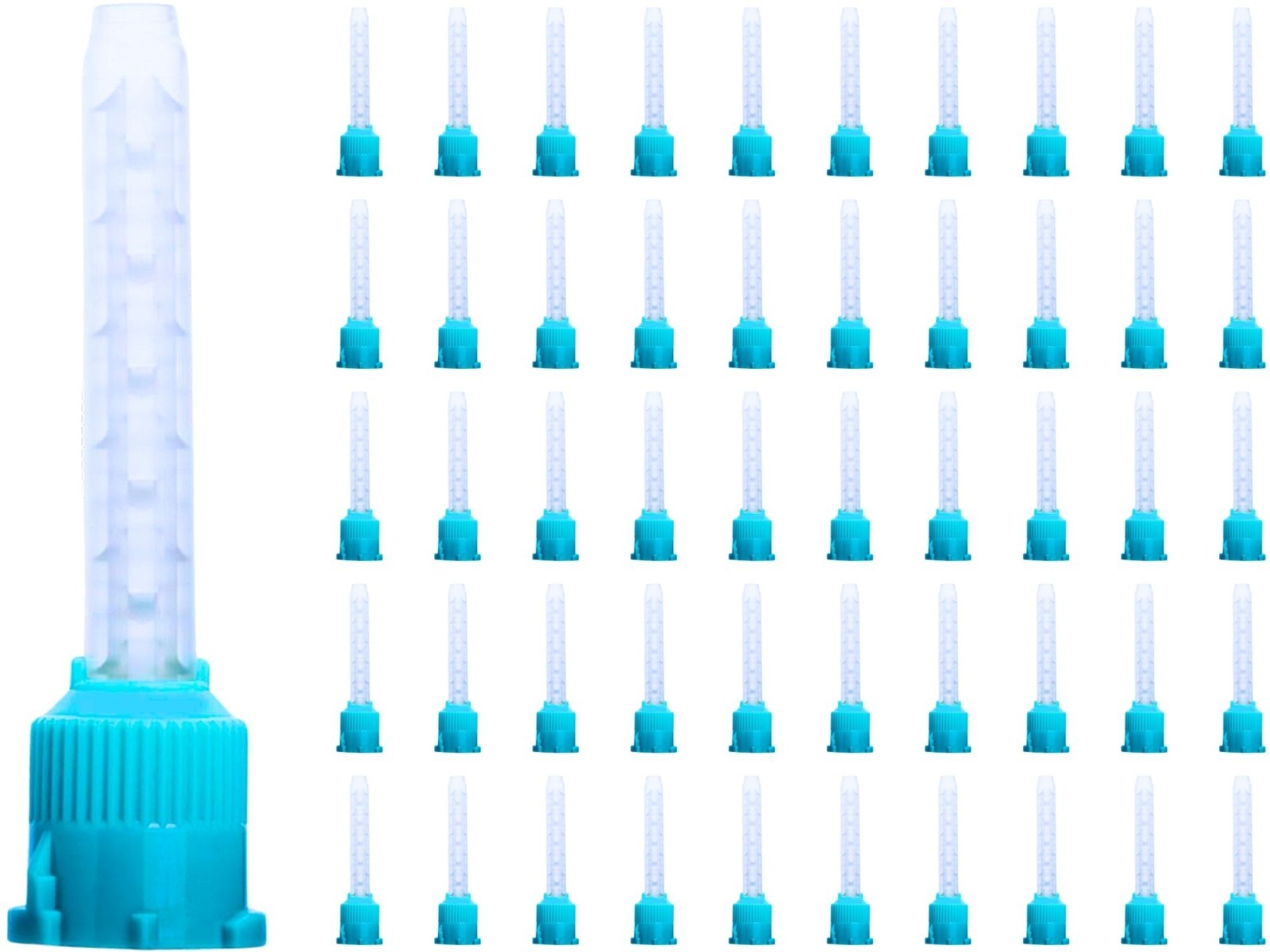 Dental Mixing Tips 1:1 Ratio 6.8cm Crown & Bridge Impression, 50-Pack Green