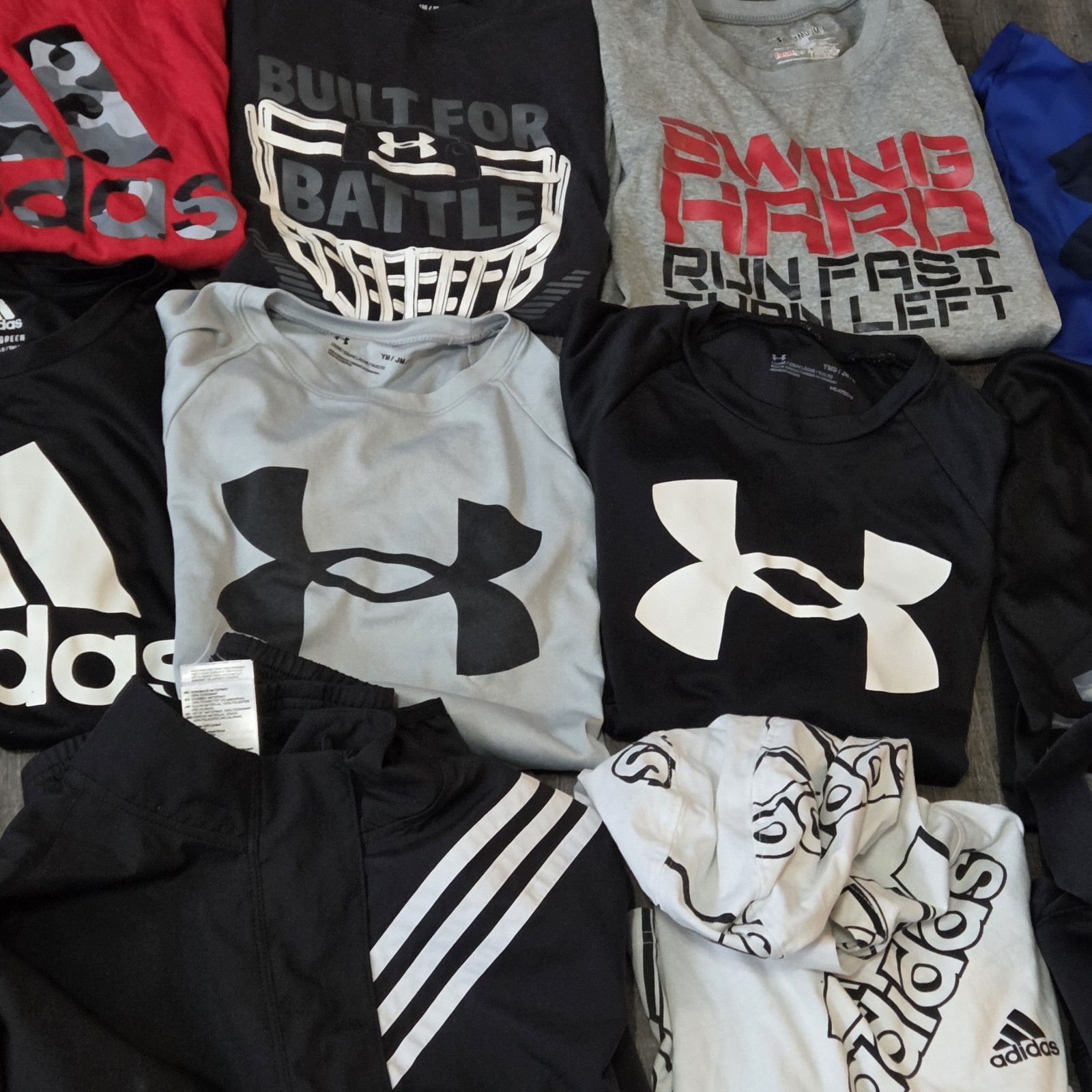 Nike Under Armour Adidas Boys Medium Clothing Lot 25 Pieces