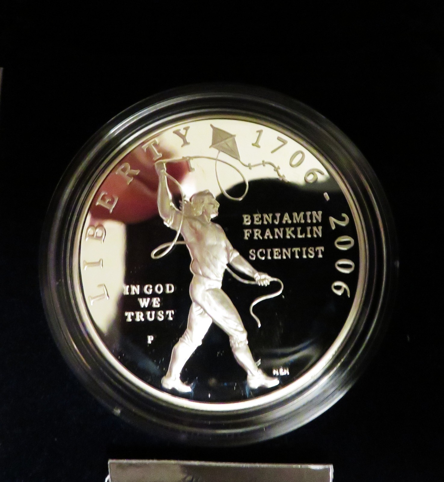 2006 Franklin Scientist Proof Silver Dollar * As Issued w/OGP *