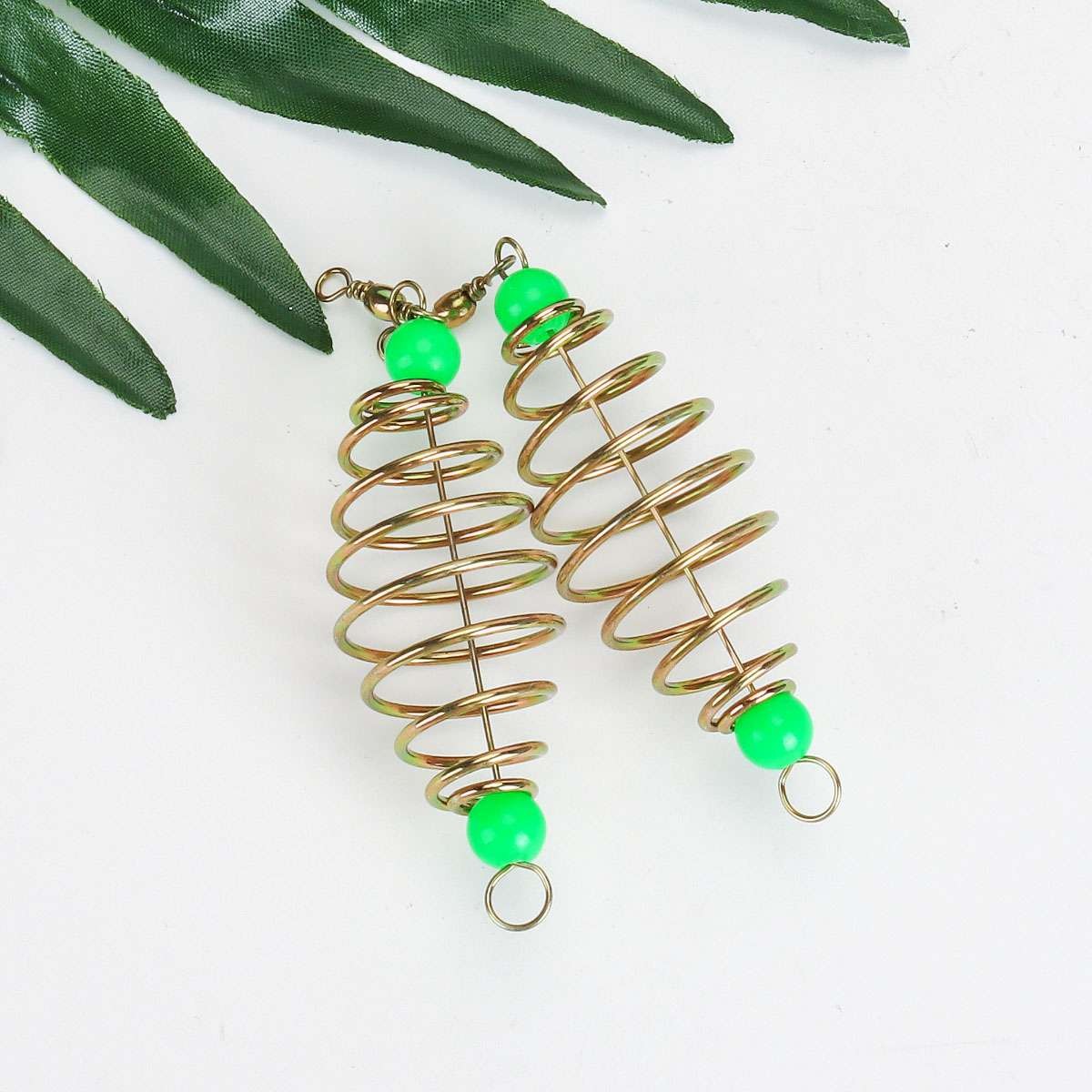 24Pcs Spring Carp Feeder Spring Fishing Feeder Bait Carp Fishing Baits Hook US