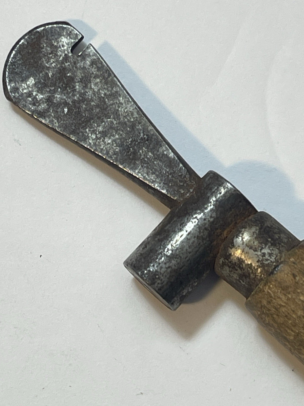 Antique Wood Handle Cigar Box Opener Hammer Tool Advertising SOCRATES CIGARS