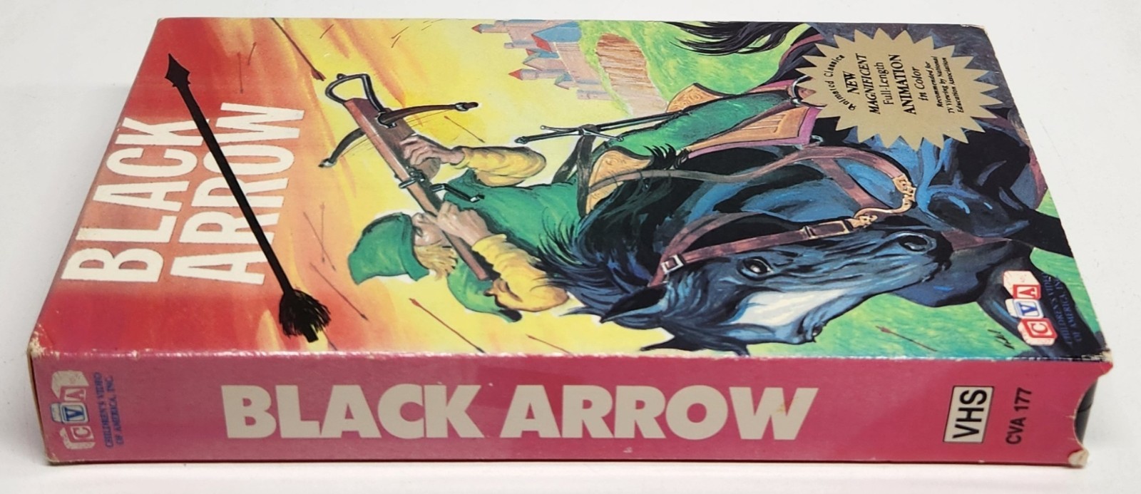 Rare Vintage 80’s Animated "BLACK ARROW" VHS Australian Release Free Shipping