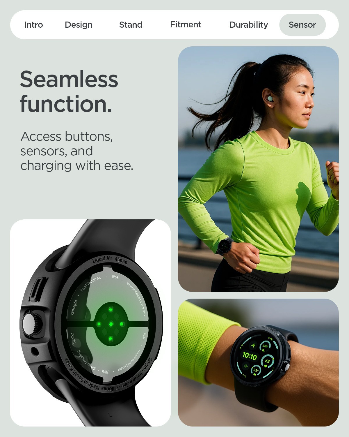 For Pixel Watch 4 (45mm) | Spigen Liquid Air