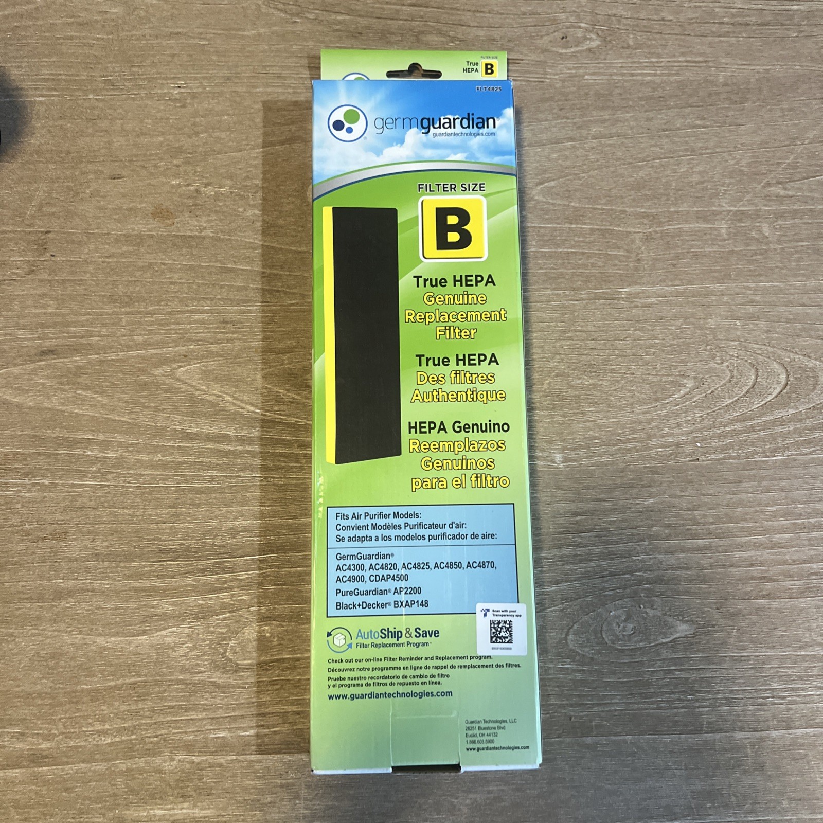 Germ Guardian FLT4825 Size B HEPA Filter-Multi Compatible-NIB (2 pack)
