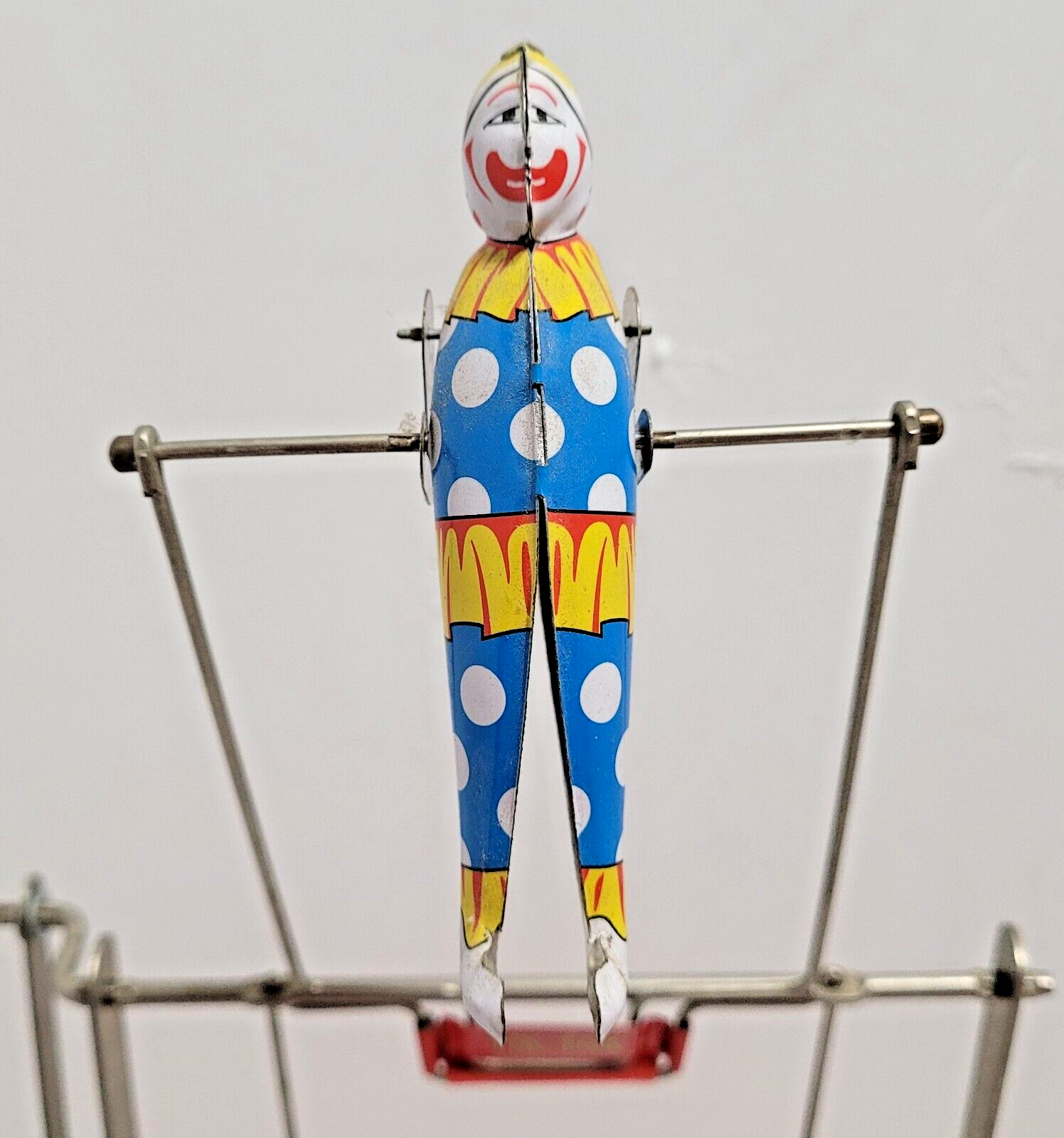 SCHYLLING TIN WIND UP TIK TAK ACROBOAT TOY
