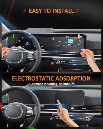 4Pcs for 2025 2026 Kia Carnival Screen Protectors, 12.3 Inch Touchscreen All