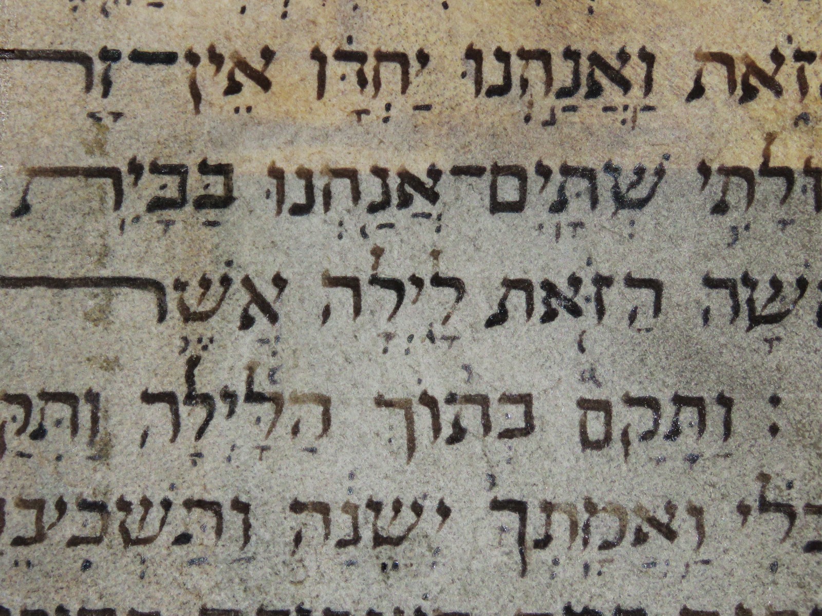 ANCIENT BIBLE SCROLL MANUSCRIPT FRAGMENT ON PARCHMENT I Kings Italy 19th.