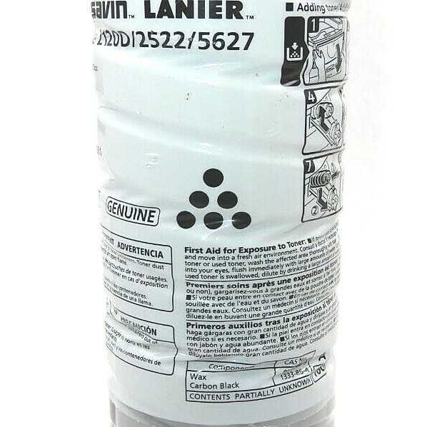 OEM GENUINE RICOH SAVIN LANIER TONER TYPE 2120D/25227 SINGLE BOTTLE EDP: 841337