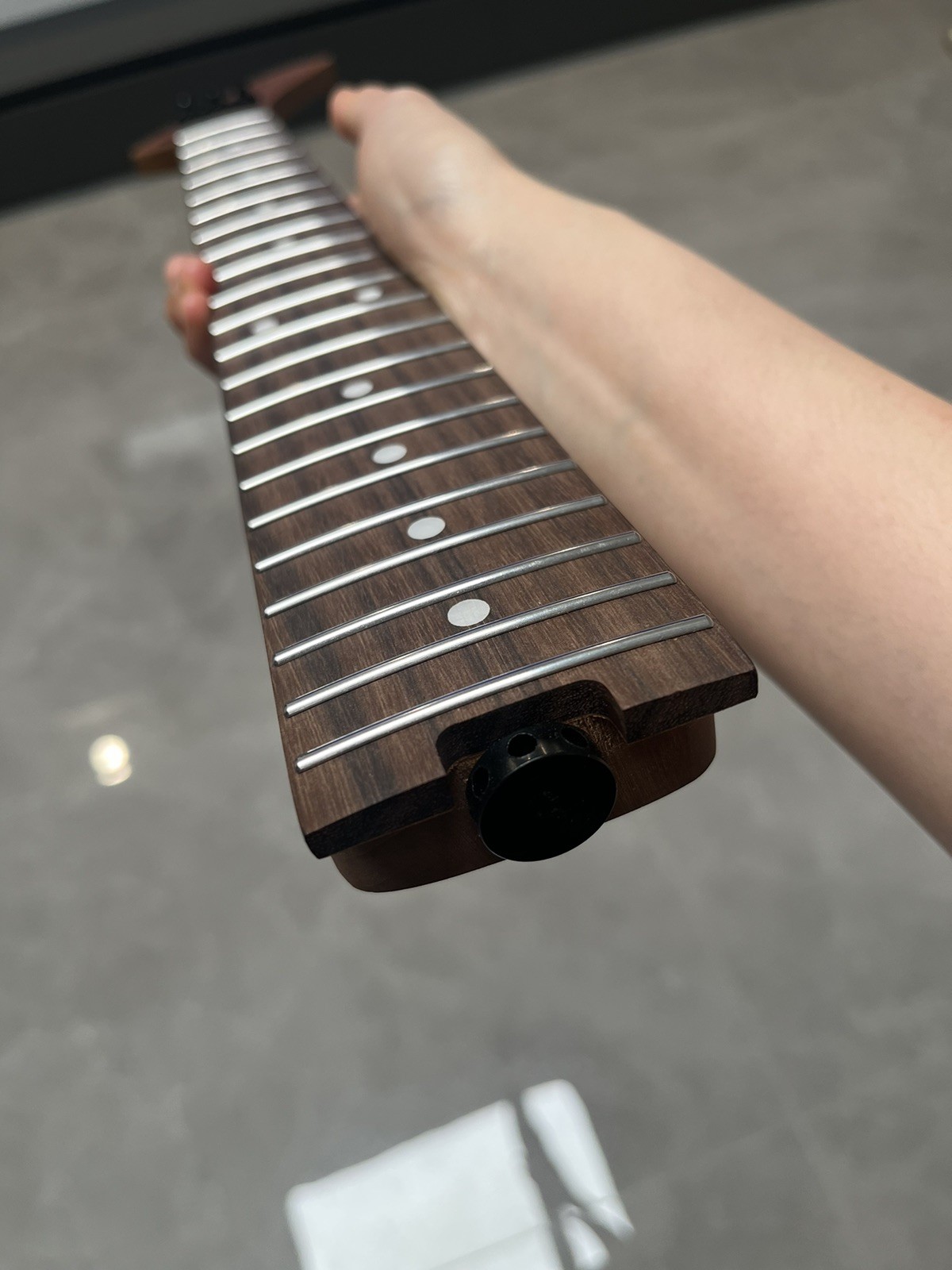 NEW Stainless Rosewood 22fret Floyd nut Roasted Flame Maple electric guitar neck