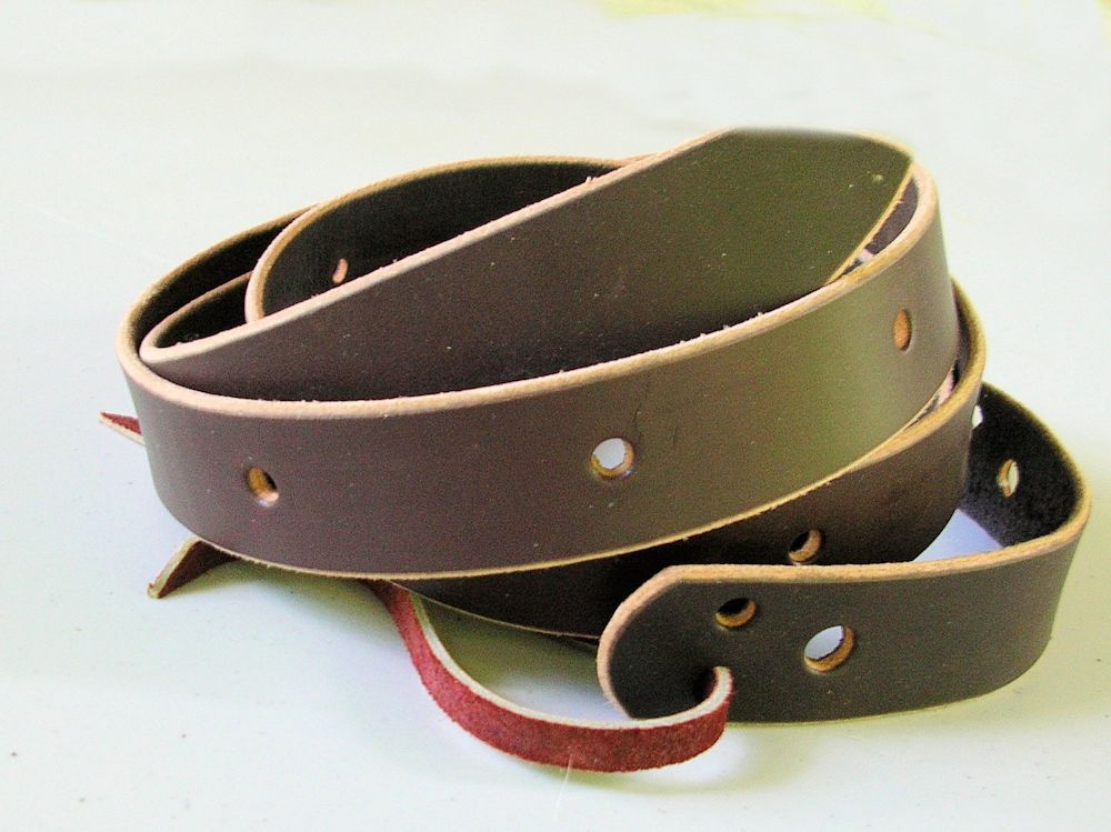 USA Leather Saddle Latigo Cinch Straps Billets ~ 3'_6'_8' Black_ Brown_ Natural